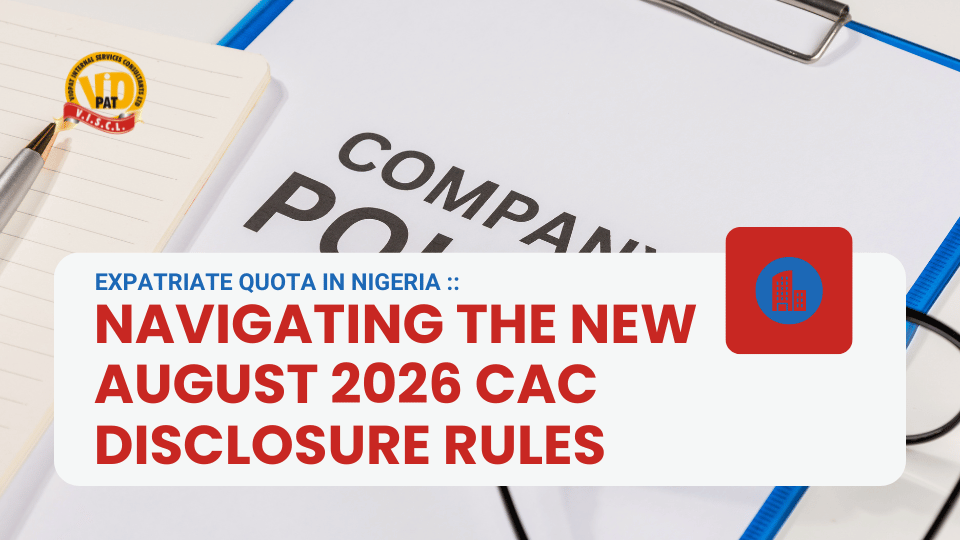 Viopat – Navigating the New August 2026 CAC Disclosure Rules An official business letterhead showing compliant director nationalities required to secure an expatriate quota in Nigeria.