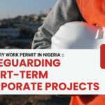 A close-up of a corporate specialist executing technical field operations, showcasing the need for a Temporary Work Permit in Nigeria to ensure project compliance.